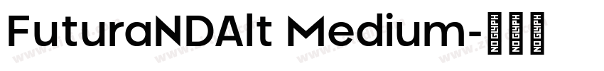 FuturaNDAlt Medium字体转换